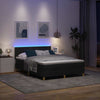 Box spring seng med madras Sort 140 x 200 cm Stof