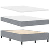 Box spring seng med madras Lysegrå 120 x 190 cm Stof