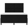 Box spring seng med madras Sort 140 x 200 cm Stof