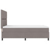 Box spring seng med madras Gråbrun 140 x 200 cm Stof