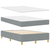 Box spring seng med madras Lysegrå 120 x 190 cm Stof