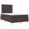 Box spring seng med madras Mørk Brun 120 x 190 cm Stof
