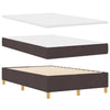 Box spring seng med madras Mørk Brun 120 x 190 cm Stof