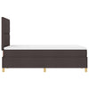 Box spring seng med madras Mørk Brun 120 x 190 cm Stof