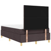 Box spring seng med madras Mørkebrun 120 x 190 cm Stof