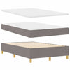 Box spring seng med madras Gråbrun 120 x 190 cm Stof