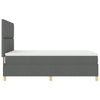 Box spring seng med madras Mørkegrå 160 x 200 cm Stof