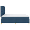 Box spring seng med madras med hovedgærde Blå 180 x 200 cm Stof