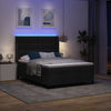 Box spring seng med madras Sort 160 x 200 cm Stof