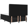 Box spring seng med madras Sort 160 x 200 cm Stof