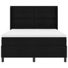 Box spring seng med madras Sort 160 x 200 cm Stof