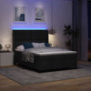 Box spring seng med madras Sort 140 x 200 cm Stof