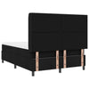 Box spring seng med madras Sort 140 x 200 cm Stof