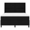 Box spring seng med madras Sort 140 x 200 cm Stof