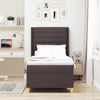 Box spring seng med madras Brun 90 x 190 cm Stof