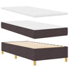 Box spring seng med madras Brun 90 x 190 cm Stof