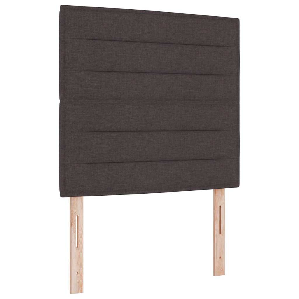 Box spring seng med madras Brun 90 x 190 cm Stof