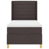Box spring seng med madras Brun 90 x 190 cm Stof