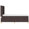 Box spring seng med madras Brun 90 x 190 cm Stof