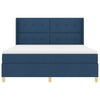 Box spring seng med madras Blå 180 x 200 cm Stof
