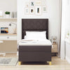 Box spring seng med madras Brun 90 x 190 cm Stof