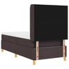 Box spring seng med madras Brun 90 x 190 cm Stof