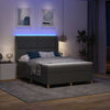 Box spring seng med madras Grå 160 x 200 cm Stof