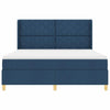 Box spring seng med madras Blå 180 x 200 cm Stof