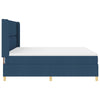 Box spring seng med madras Blå 180 x 200 cm Stof