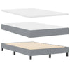Box spring seng med madras Lysegrå 120 x 190 cm Stof