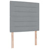 Box spring seng med madras Lysegrå 120 x 190 cm Stof