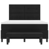 Box spring seng med madras Sort 160 x 200 cm Stof