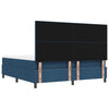 Box spring seng med madras med hovedgærde Blå 180 x 200 cm Stof