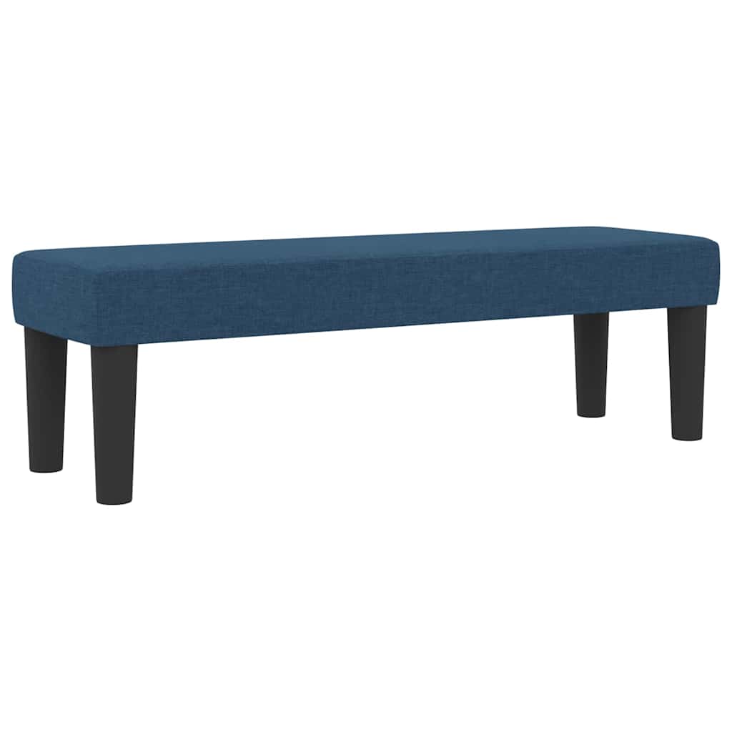 Box spring seng med madras med hovedgærde Blå 120 x 190 cm Stof