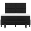 Box spring seng med madras Sort 140 x 200 cm Stof