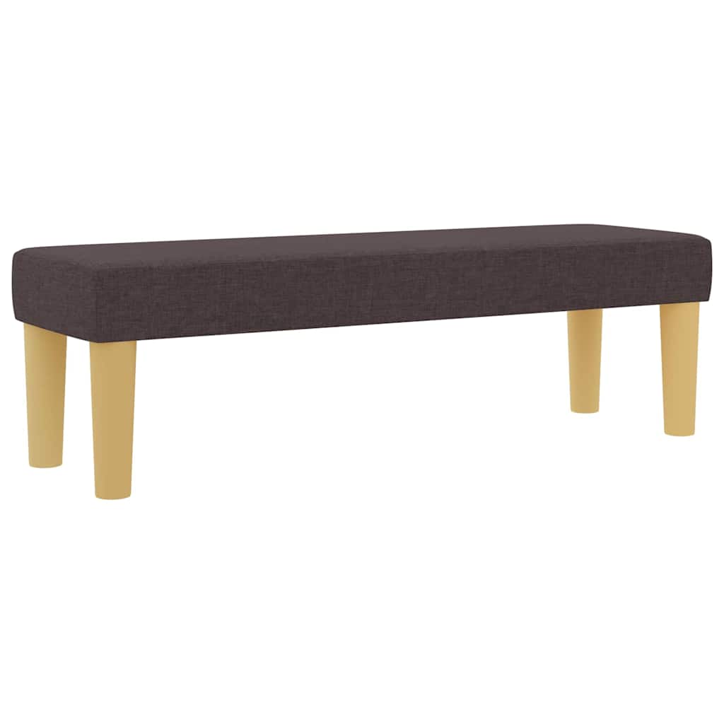 Box spring seng med madras Mørk Brun 120 x 190 cm Stof