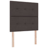 Box spring seng med madras Mørk Brun 120 x 190 cm Stof