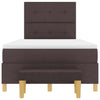 Box spring seng med madras Mørk Brun 120 x 190 cm Stof