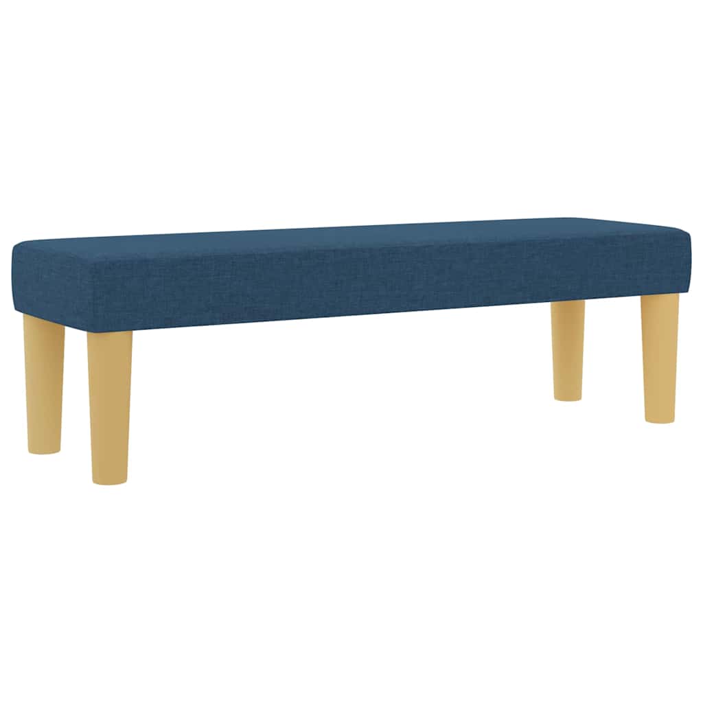 Box spring seng med madras med hovedgærde Blå 180 x 200 cm Stof