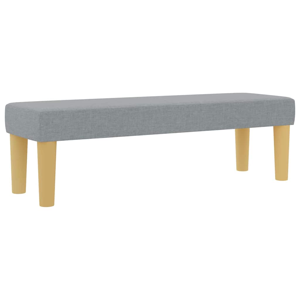 Box spring seng med madras Lysegrå 120 x 190 cm Stof