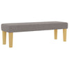 Box spring seng med madras Gråbrun 120 x 190 cm Stof
