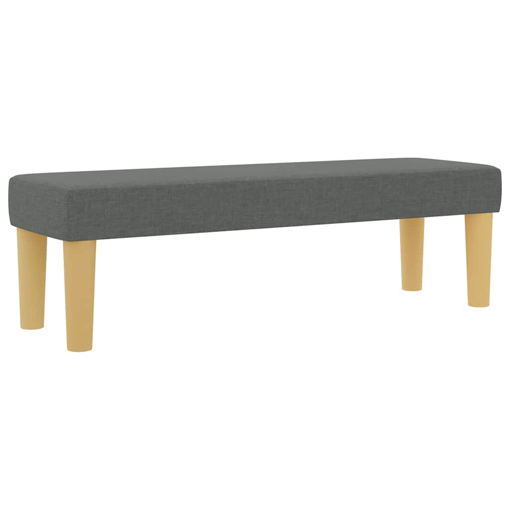 Box spring seng med madras Mørkegrå 160 x 200 cm Stof