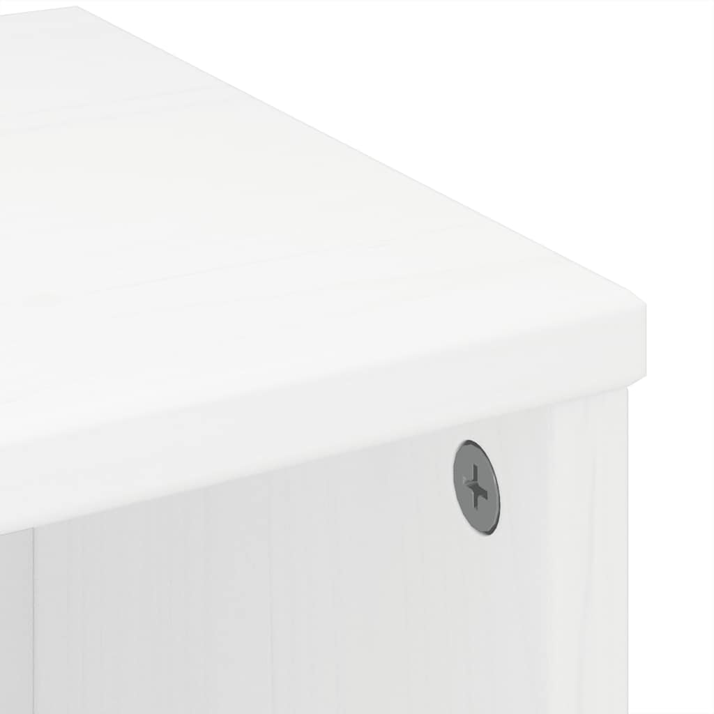 sidekabinetter 6 stk ODDA 40x24x79 cm massivt fyrretræ hvid
