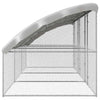 Hønsebur Sølv 600 x 200 x 198.5 cm Galvaniseret stål