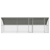 Hønsebur Sølv 600 x 200 x 198.5 cm Galvaniseret stål