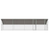 Hønsebur Sølv 800 x 200 x 198.5 cm Galvaniseret stål