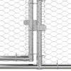 Hønsebur Sølv 400 x 200 x 198.5 cm Galvaniseret stål
