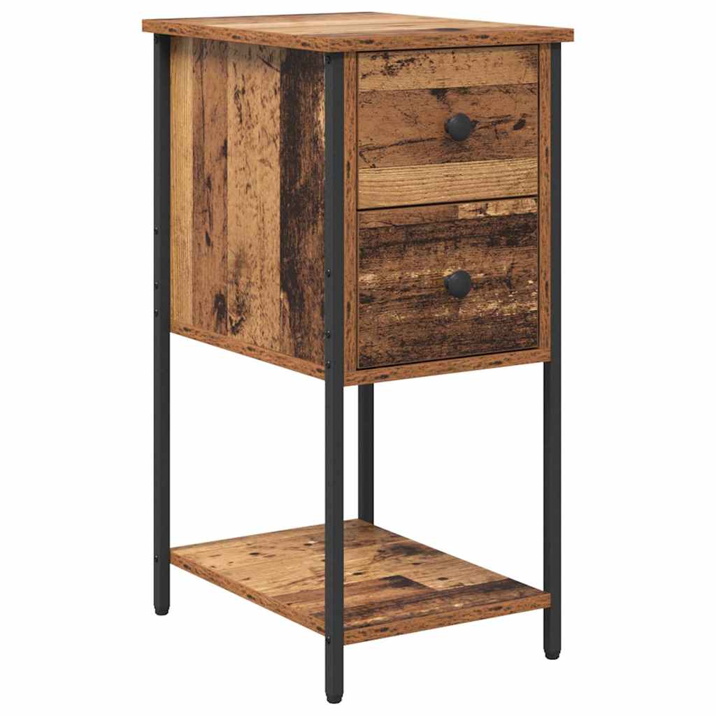 Natskab 2 pcs Gammelt træ 32 x 42 x 70 cm Konstrueret træ
