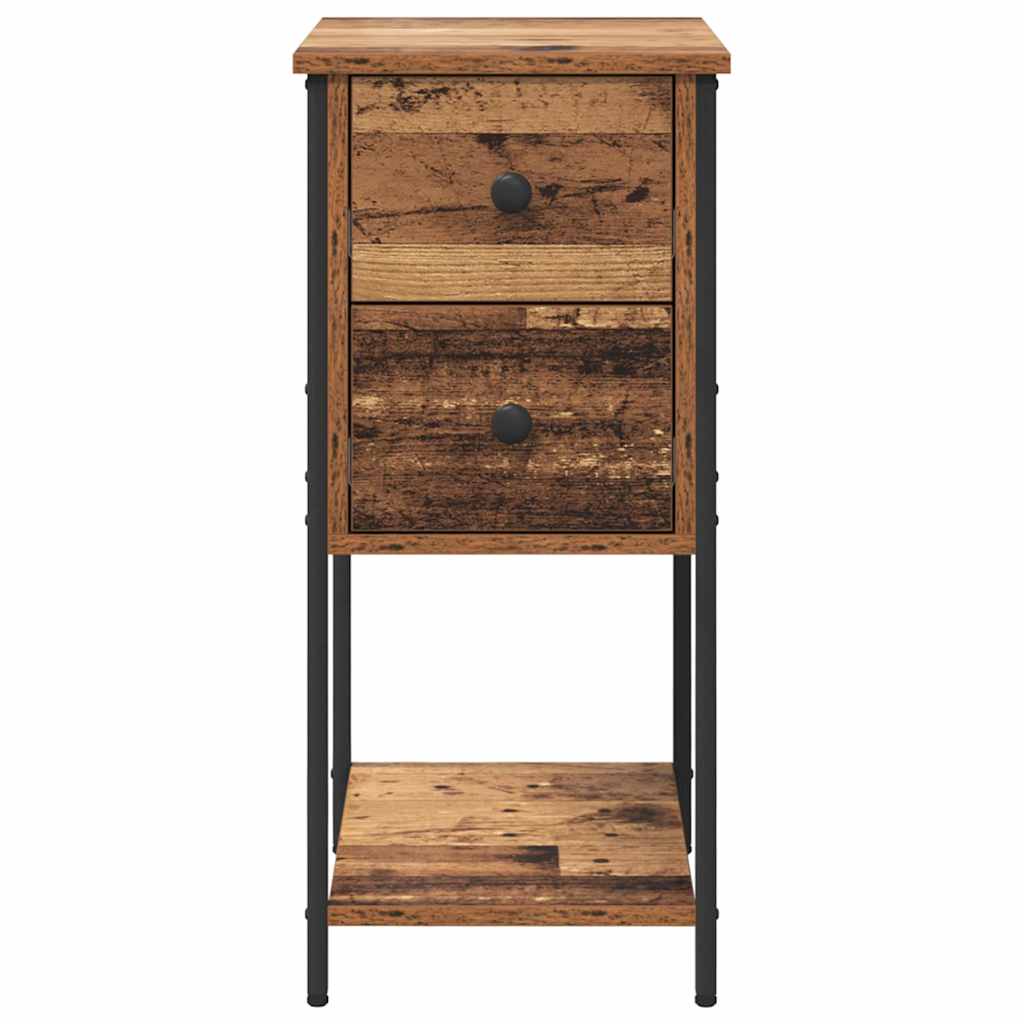 Natskab 2 pcs Gammelt træ 32 x 42 x 70 cm Konstrueret træ