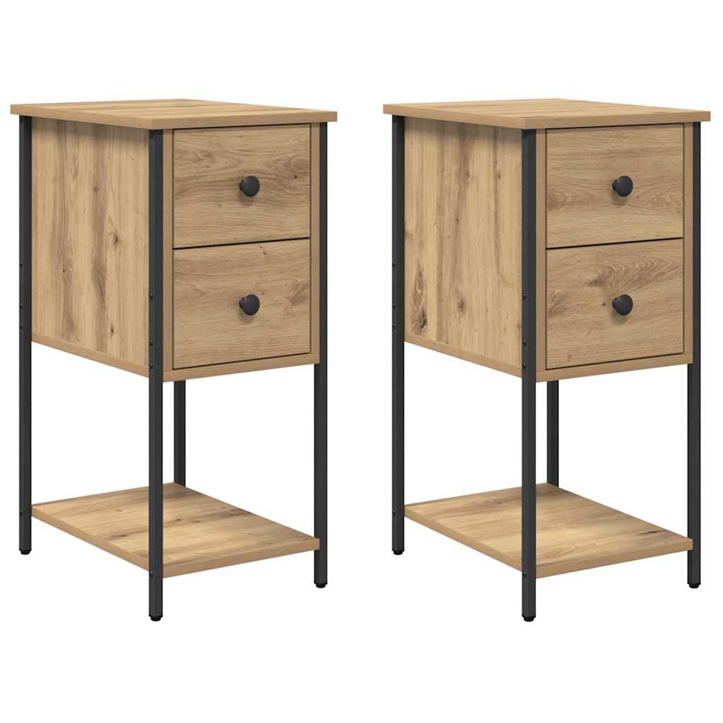 Natskab 2 pcs artisan eg 32 x 42 x 70 cm Konstrueret træ